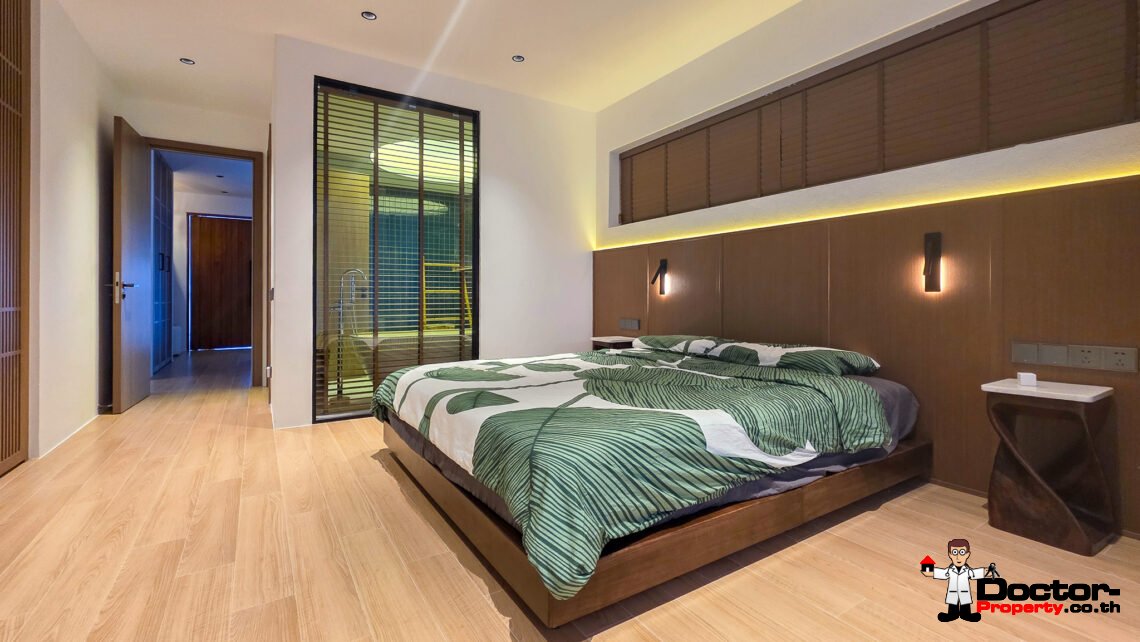 3 Bedroom Pool Villa with Partial Sea View in Plai Laem, Koh Samui – For Sale